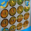 Anti-counterfeit High quality self adhesive golden hologram sticker